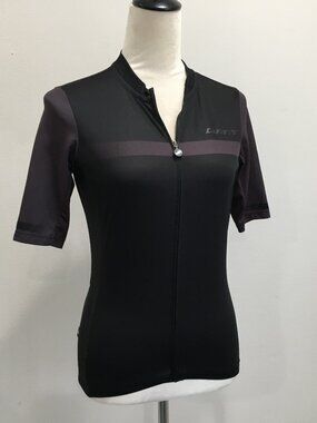GIANT Black Dark Gray Trans Textura Biking Activewear Cycling Jersey Shirt Top